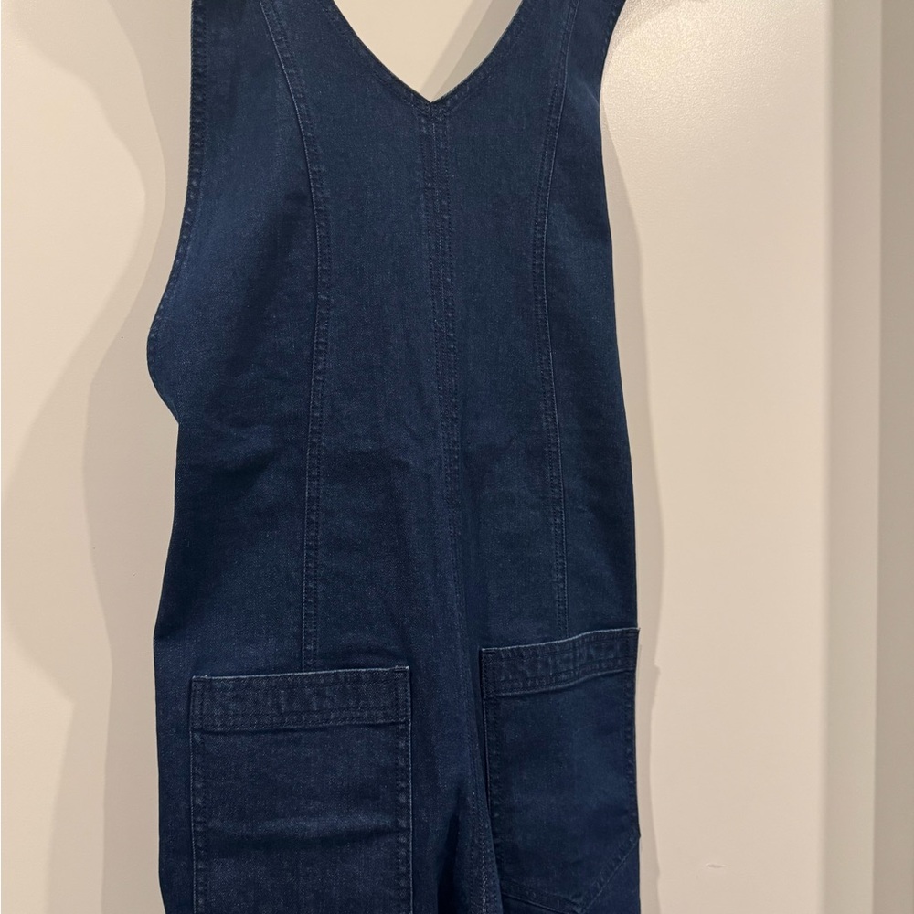 Dark Blue Denim Jumpsuit